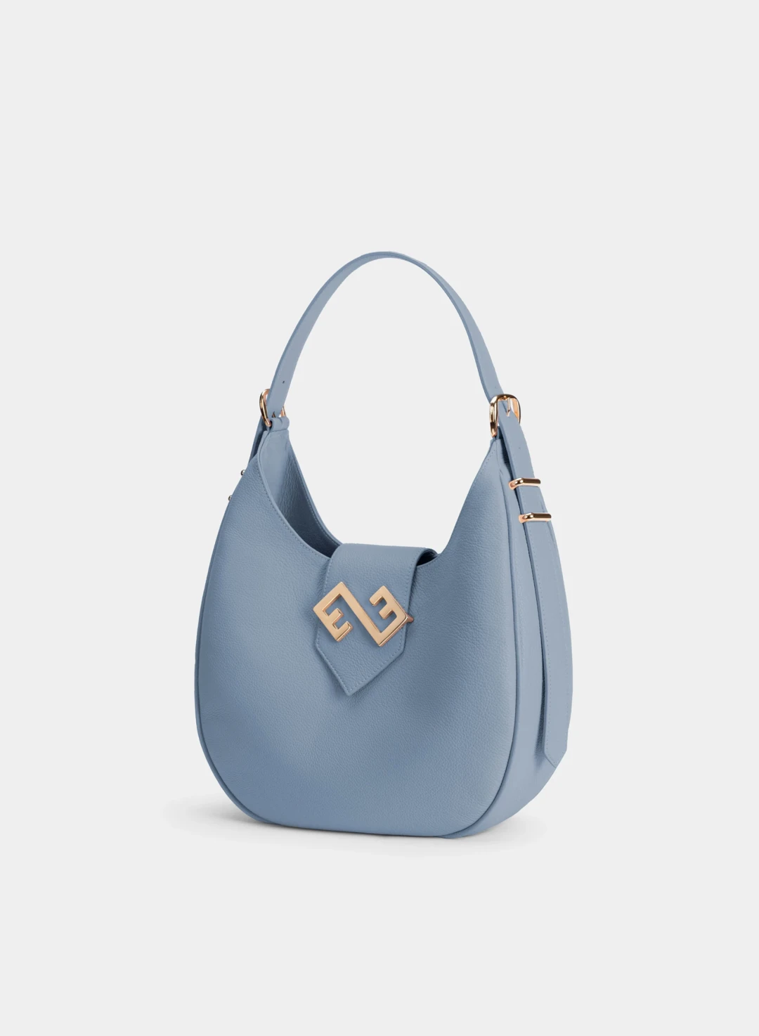 The 70's Bag  Satin Blue Limited