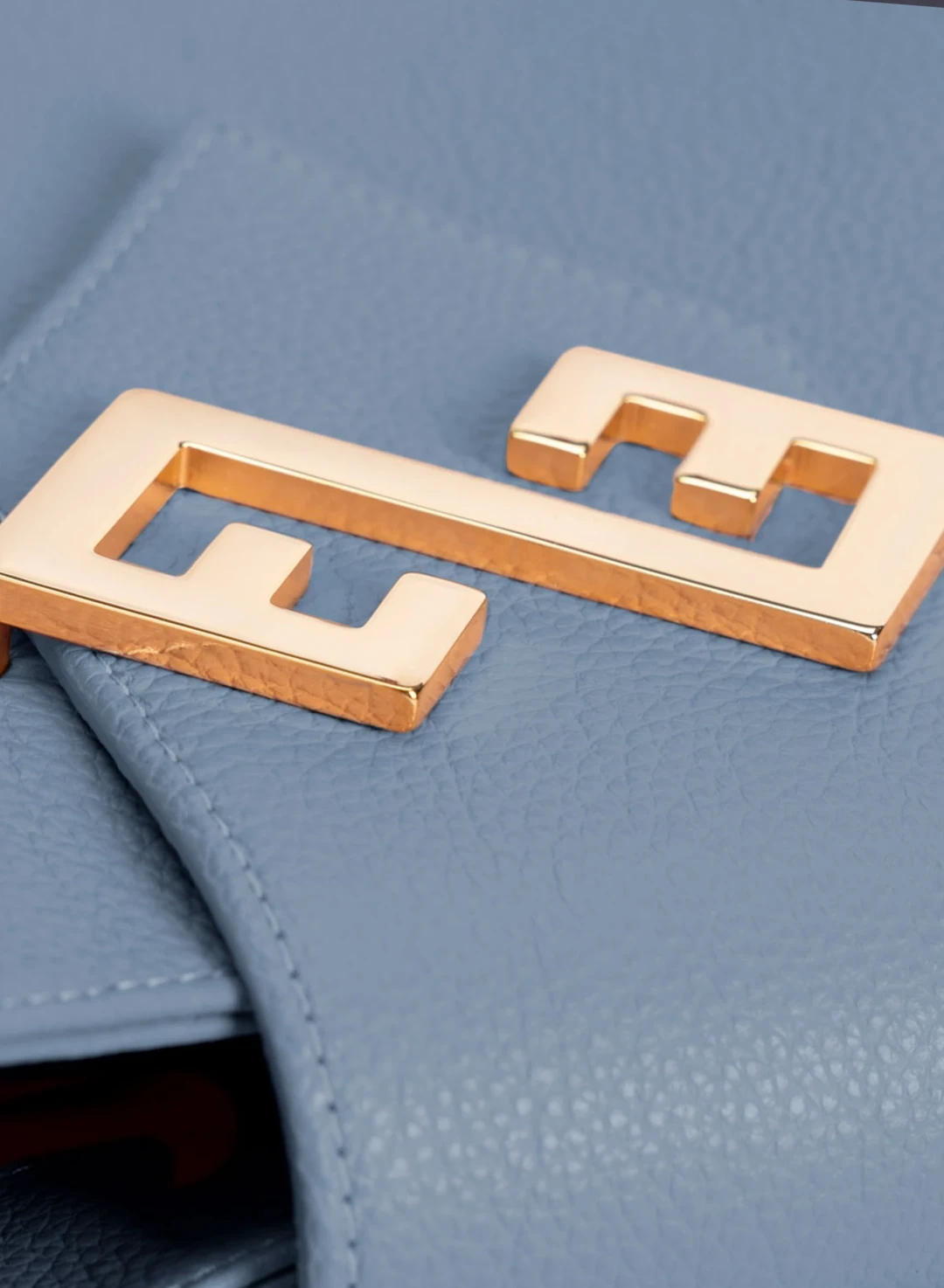 The 70's Bag  Satin Blue Limited