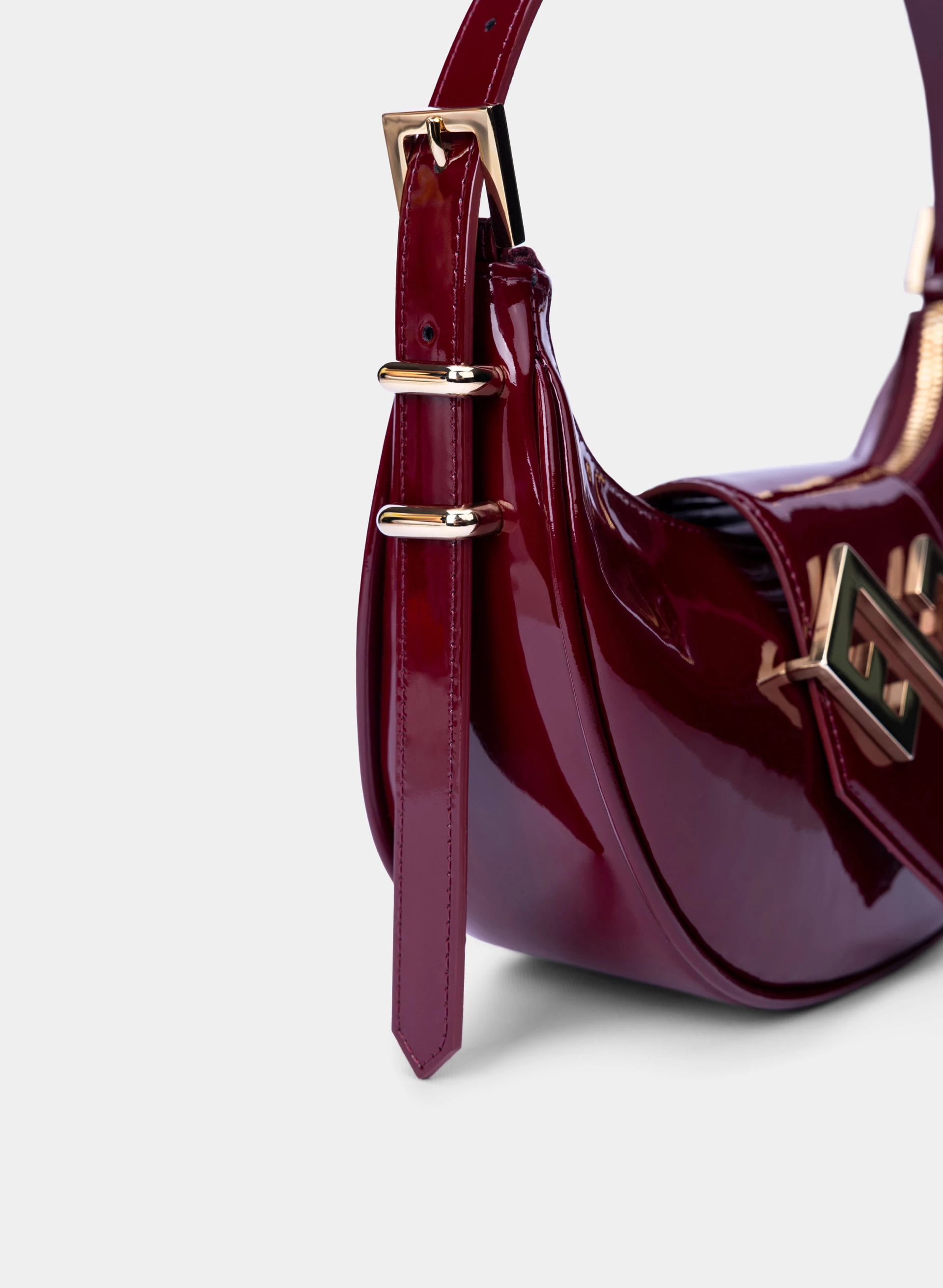 The 90's Bag Burgundy Patent